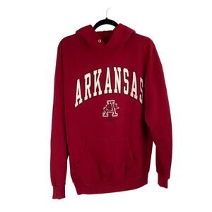 Vintage Arkansas Razorbacks Jerzees Hoodie Red Y2K XL Men’s Classic